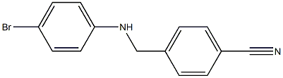 4-{[(4-bromophenyl)amino]methyl}benzonitrile Struktur