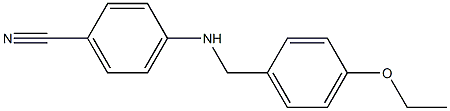 4-{[(4-ethoxyphenyl)methyl]amino}benzonitrile Struktur