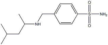 4-{[(4-methylpentan-2-yl)amino]methyl}benzene-1-sulfonamide Struktur