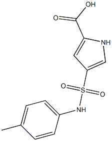 4-{[(4-methylphenyl)amino]sulfonyl}-1H-pyrrole-2-carboxylic acid Struktur