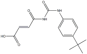 4-{[(4-tert-butylphenyl)carbamoyl]amino}-4-oxobut-2-enoic acid Struktur