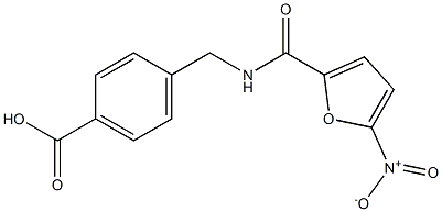 4-{[(5-nitrofuran-2-yl)formamido]methyl}benzoic acid Struktur