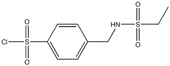 4-{[(ethylsulfonyl)amino]methyl}benzenesulfonyl chloride Struktur