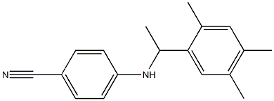 4-{[1-(2,4,5-trimethylphenyl)ethyl]amino}benzonitrile Struktur