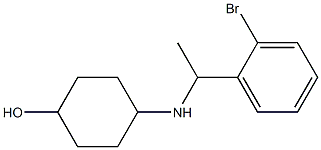 4-{[1-(2-bromophenyl)ethyl]amino}cyclohexan-1-ol Struktur