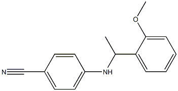 4-{[1-(2-methoxyphenyl)ethyl]amino}benzonitrile Struktur