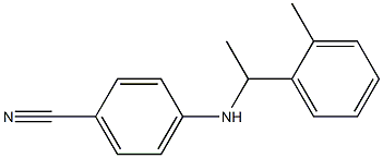 4-{[1-(2-methylphenyl)ethyl]amino}benzonitrile Struktur