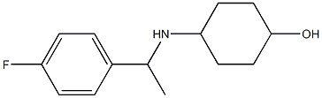 4-{[1-(4-fluorophenyl)ethyl]amino}cyclohexan-1-ol Struktur