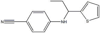 4-{[1-(thiophen-2-yl)propyl]amino}benzonitrile Struktur