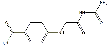 4-{[2-(carbamoylamino)-2-oxoethyl]amino}benzamide Struktur