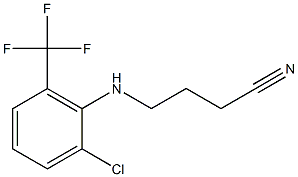 4-{[2-chloro-6-(trifluoromethyl)phenyl]amino}butanenitrile Struktur