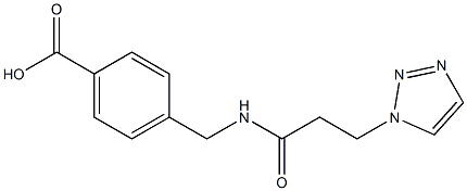 4-{[3-(1H-1,2,3-triazol-1-yl)propanamido]methyl}benzoic acid Struktur