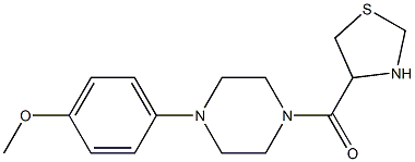 4-{[4-(4-methoxyphenyl)piperazin-1-yl]carbonyl}-1,3-thiazolidine Struktur