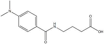 4-{[4-(dimethylamino)benzoyl]amino}butanoic acid Struktur