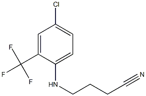 4-{[4-chloro-2-(trifluoromethyl)phenyl]amino}butanenitrile Struktur