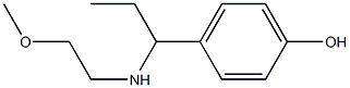 4-{1-[(2-methoxyethyl)amino]propyl}phenol Struktur