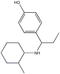 4-{1-[(2-methylcyclohexyl)amino]propyl}phenol Struktur