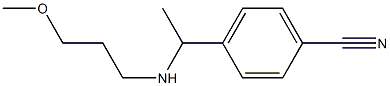 4-{1-[(3-methoxypropyl)amino]ethyl}benzonitrile Struktur