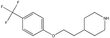 4-{2-[4-(trifluoromethyl)phenoxy]ethyl}piperidine Struktur