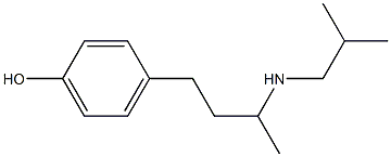 4-{3-[(2-methylpropyl)amino]butyl}phenol Struktur