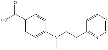 4-{methyl[2-(pyridin-2-yl)ethyl]amino}benzoic acid Struktur