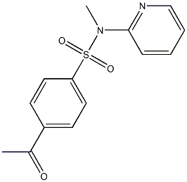 4-acetyl-N-methyl-N-(pyridin-2-yl)benzene-1-sulfonamide Struktur