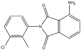 4-amino-2-(3-chloro-2-methylphenyl)-2,3-dihydro-1H-isoindole-1,3-dione Struktur