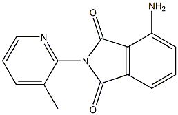 4-amino-2-(3-methylpyridin-2-yl)-2,3-dihydro-1H-isoindole-1,3-dione Struktur