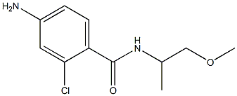 4-amino-2-chloro-N-(1-methoxypropan-2-yl)benzamide Struktur