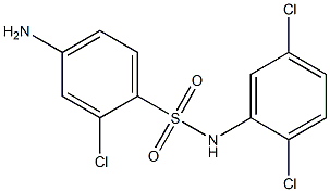 4-amino-2-chloro-N-(2,5-dichlorophenyl)benzene-1-sulfonamide Struktur