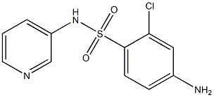 4-amino-2-chloro-N-(pyridin-3-yl)benzene-1-sulfonamide Struktur