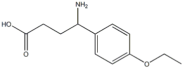 4-amino-4-(4-ethoxyphenyl)butanoic acid Struktur