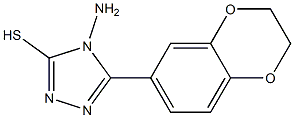 4-amino-5-(2,3-dihydro-1,4-benzodioxin-6-yl)-4H-1,2,4-triazole-3-thiol Struktur