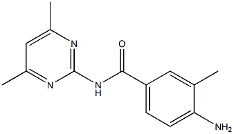 4-amino-N-(4,6-dimethylpyrimidin-2-yl)-3-methylbenzamide Struktur