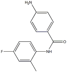 4-amino-N-(4-fluoro-2-methylphenyl)benzamide Struktur