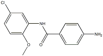 4-amino-N-(5-chloro-2-methoxyphenyl)benzamide Struktur