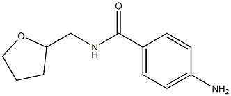 4-amino-N-(tetrahydrofuran-2-ylmethyl)benzamide Struktur