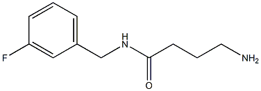 4-amino-N-[(3-fluorophenyl)methyl]butanamide Struktur