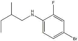 4-bromo-2-fluoro-N-(2-methylbutyl)aniline Struktur