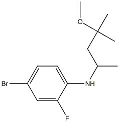 4-bromo-2-fluoro-N-(4-methoxy-4-methylpentan-2-yl)aniline Struktur