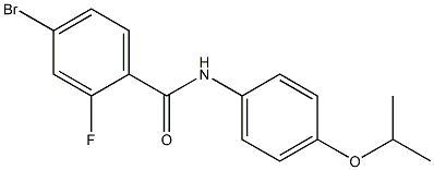 4-bromo-2-fluoro-N-[4-(propan-2-yloxy)phenyl]benzamide Struktur