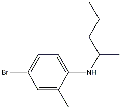 4-bromo-2-methyl-N-(pentan-2-yl)aniline Struktur