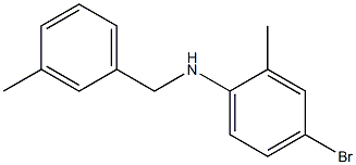 4-bromo-2-methyl-N-[(3-methylphenyl)methyl]aniline Struktur