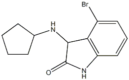 4-bromo-3-(cyclopentylamino)-2,3-dihydro-1H-indol-2-one Struktur