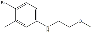 4-bromo-N-(2-methoxyethyl)-3-methylaniline Struktur