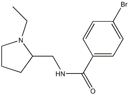 4-bromo-N-[(1-ethylpyrrolidin-2-yl)methyl]benzamide Struktur