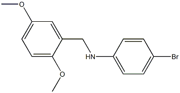 4-bromo-N-[(2,5-dimethoxyphenyl)methyl]aniline Struktur