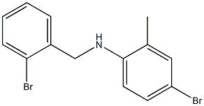 4-bromo-N-[(2-bromophenyl)methyl]-2-methylaniline Struktur