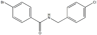 4-bromo-N-[(4-chlorophenyl)methyl]benzamide Struktur