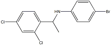 4-bromo-N-[1-(2,4-dichlorophenyl)ethyl]aniline Struktur